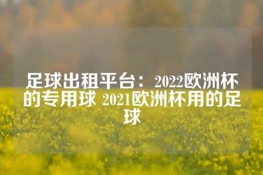 足球出租平台：2022欧洲杯的专用球 2021欧洲杯用的足球-第1张图片-皇冠信用盘出租