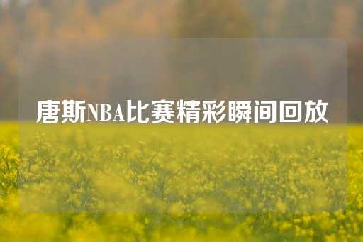 唐斯NBA比赛精彩瞬间回放