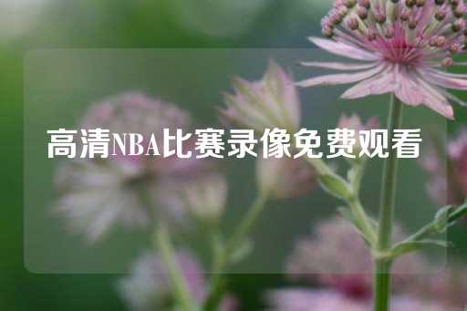 高清NBA比赛录像免费观看